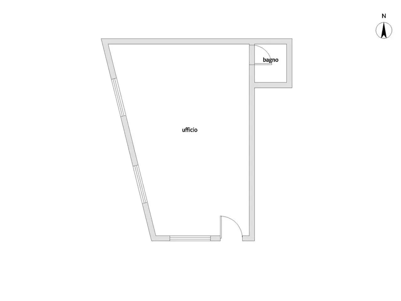 Ufficio in Via Provinciale 10, Cerete, {3} - Planimetria 1