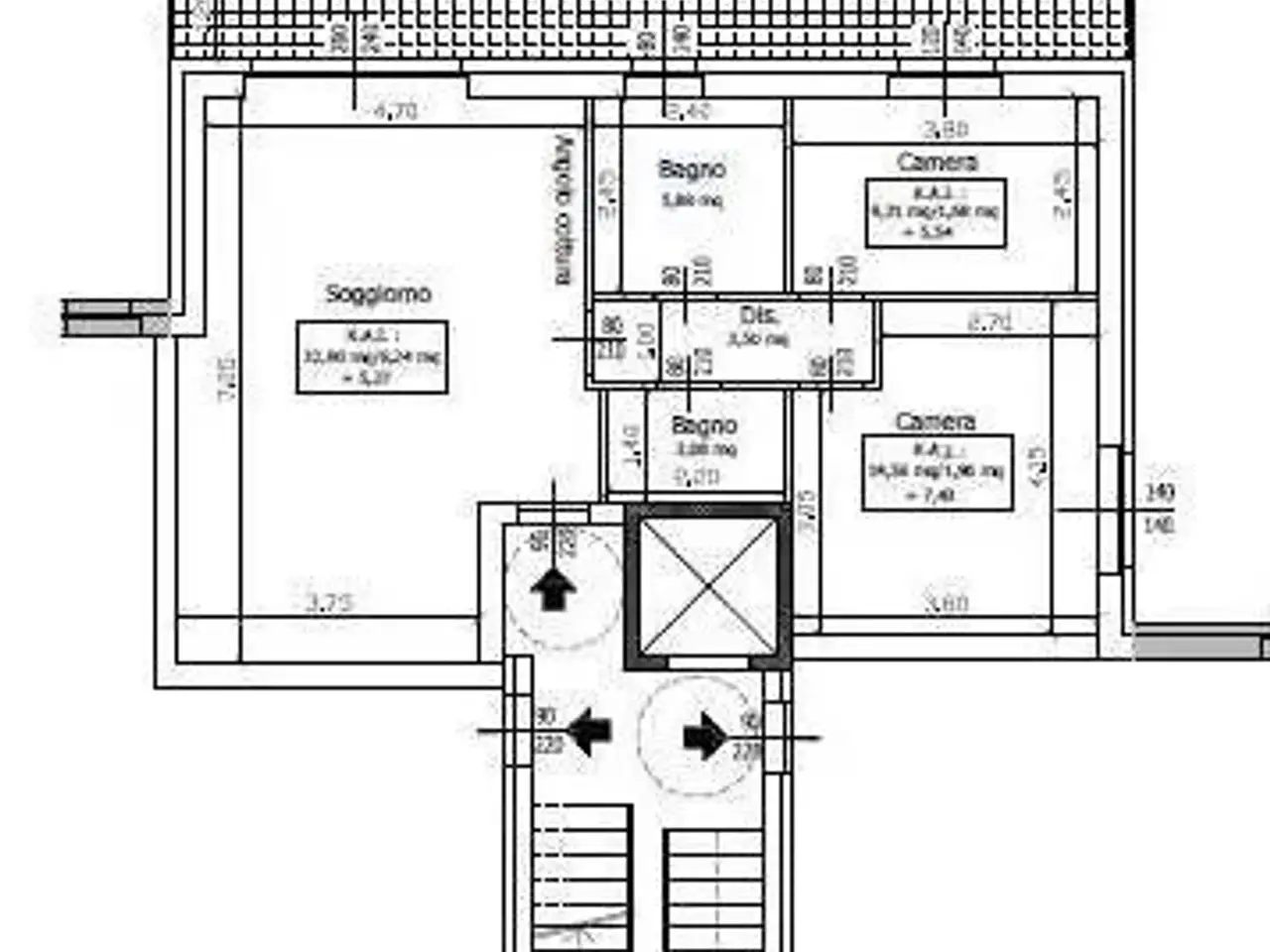 Trilocale in vendita, Via Costantino Porta , 18, Novara - Planimetria 1