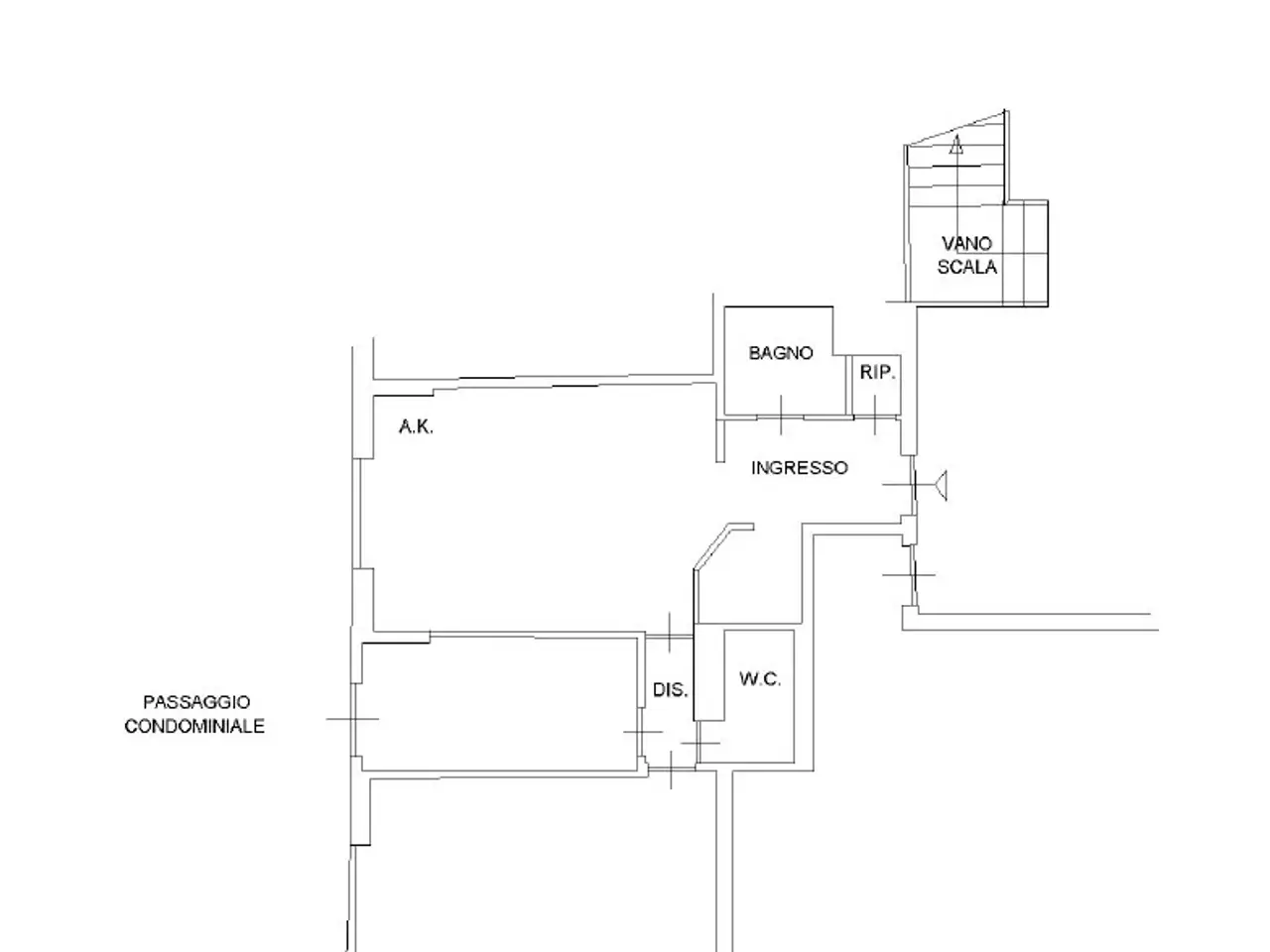 Trilocale in Viale Tor Marancia, Roma - Planimetria 1