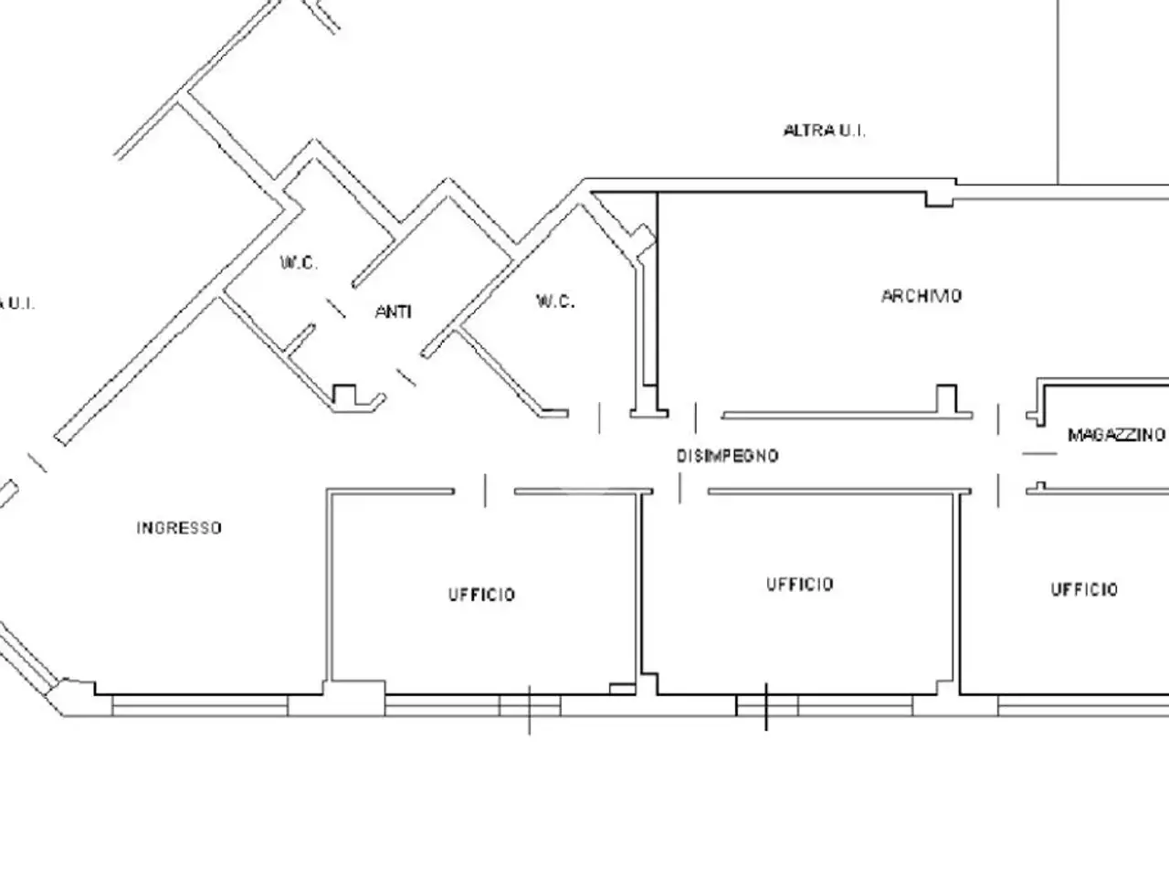 Ufficio in Via Bernardino Zacchetti 31, Reggio nell'Emilia, {3} - Planimetria 1