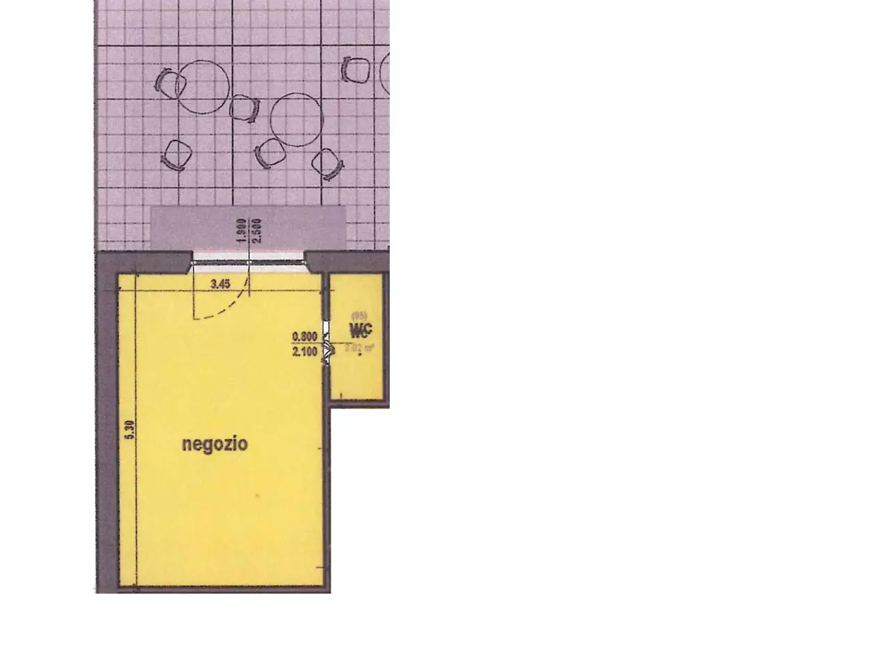 Negozio in Via Madonna del Carmine 76, Agropoli, {3} - Planimetria 1