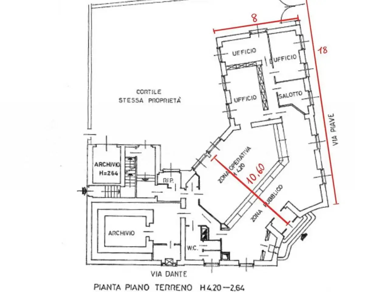 Negozio in Via Piave 1, Rovellasca, {3} - Planimetria 1