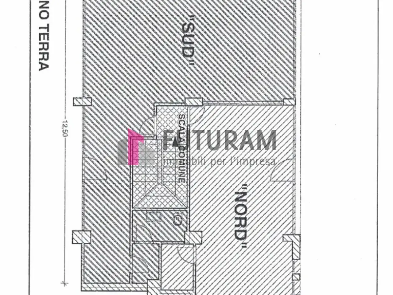 Negozio in Via Longhin 2, Padova, {3} - Planimetria 1