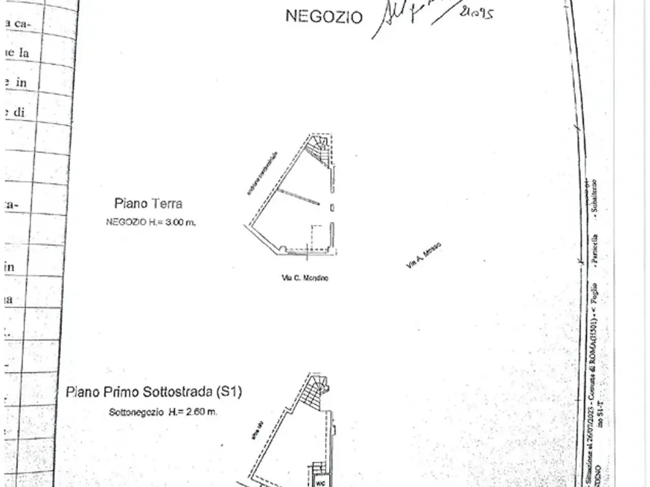 Negozio in Via Casimiro Mondino 43, Roma, {3} - Planimetria 1