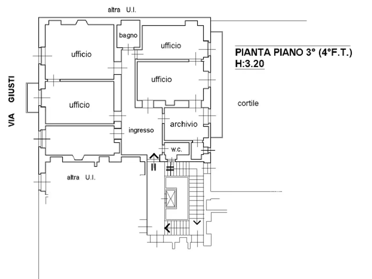Ufficio in Corso Vinzaglio 12, Torino, {3} - Planimetria 1