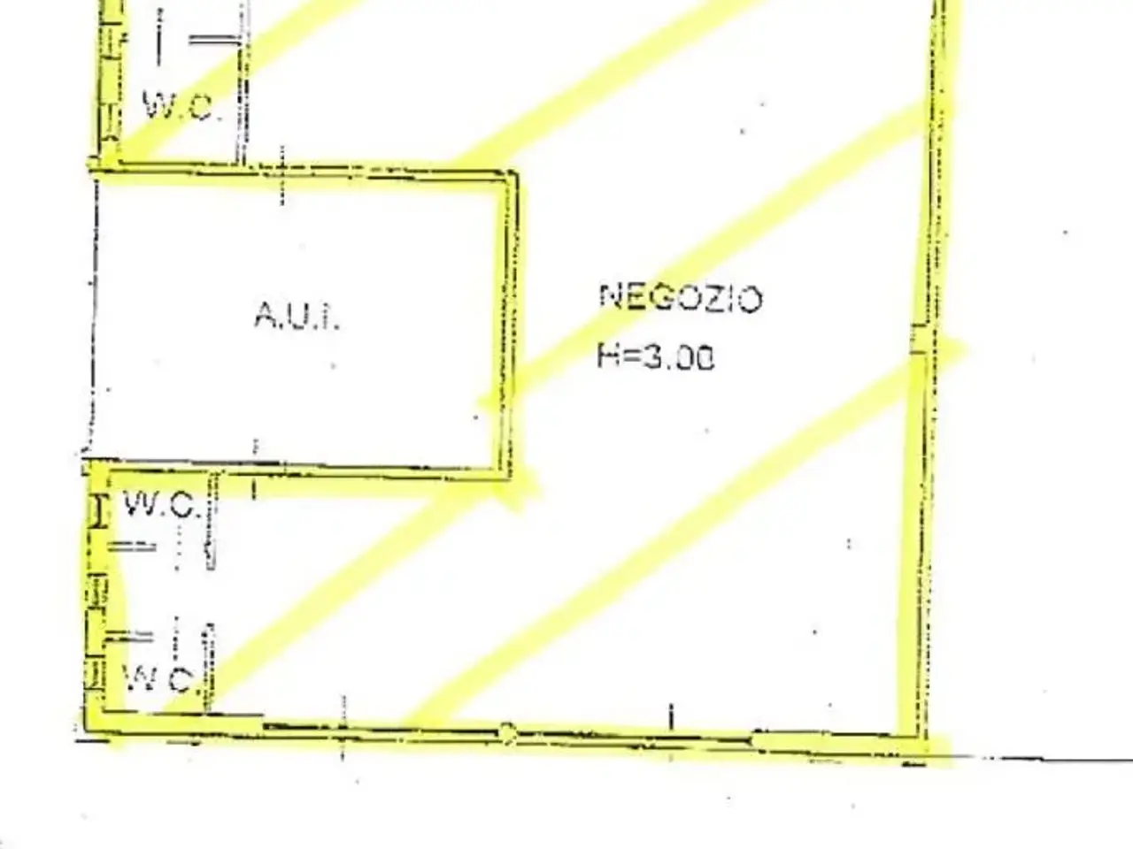 Negozio in Via Torquato Tasso 1, Palazzolo Sull'Oglio, {3} - Planimetria 1