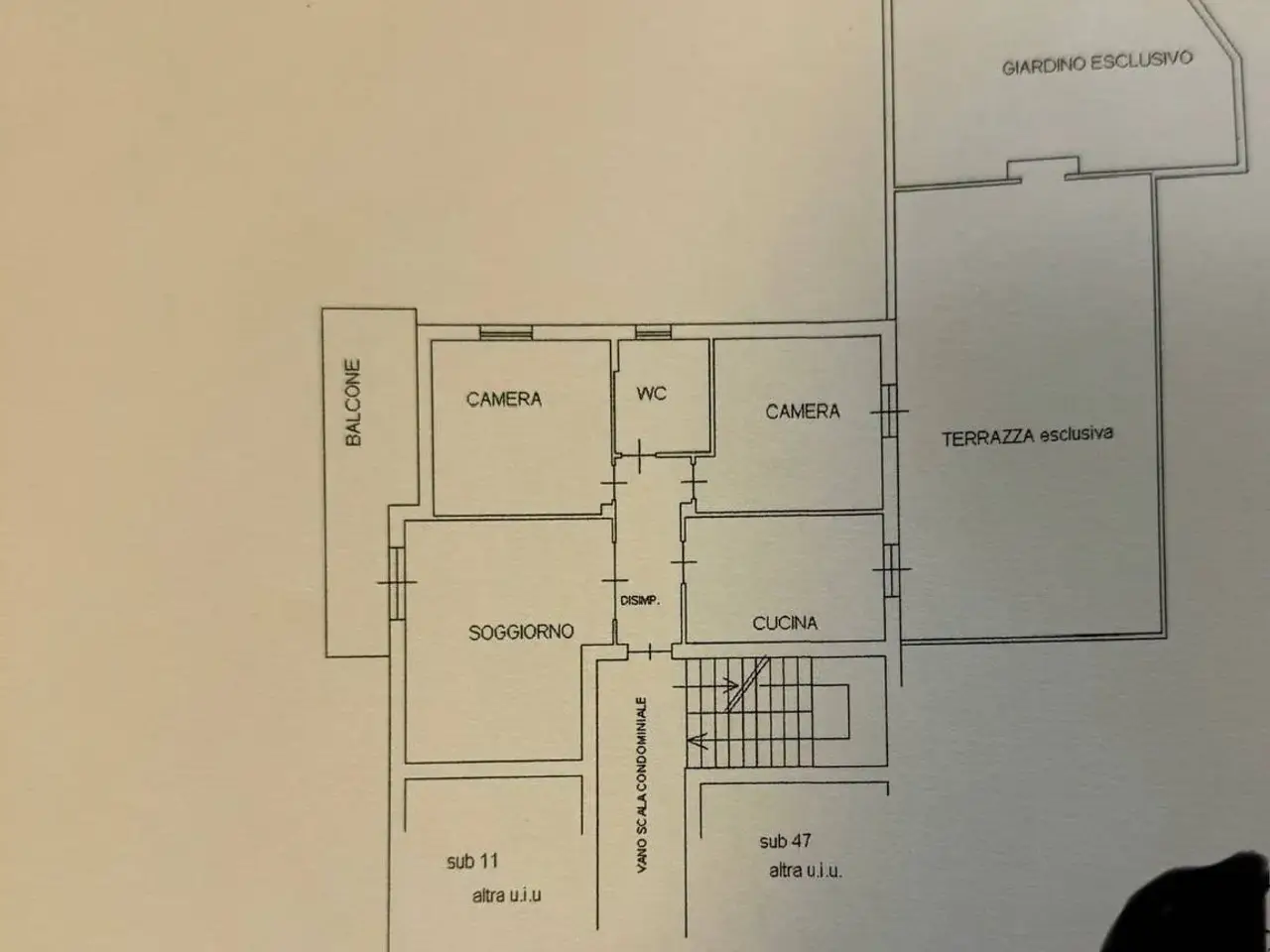 Appartamento in vendita, Via Galileo Galilei, Licciana Nardi - Planimetria 1