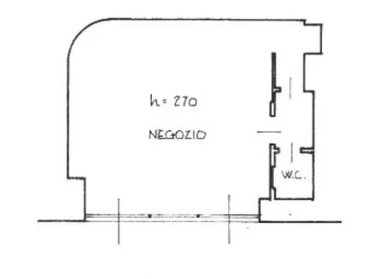 Negozio in Campo San Luca, Venezia, {3} - Planimetria 1