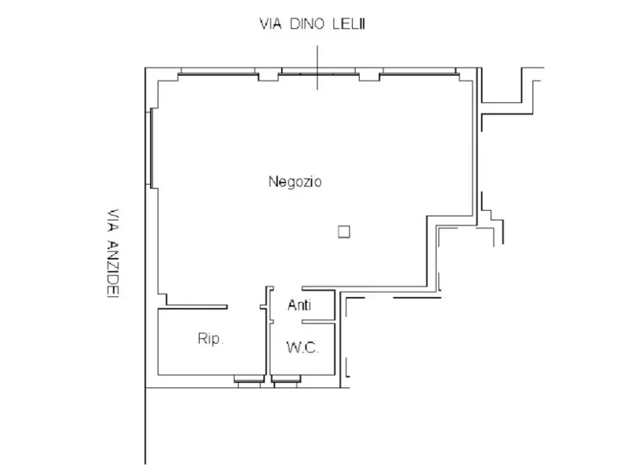 Negozio in Via Dino Lelli 17, Nereto, {3} - Planimetria 1