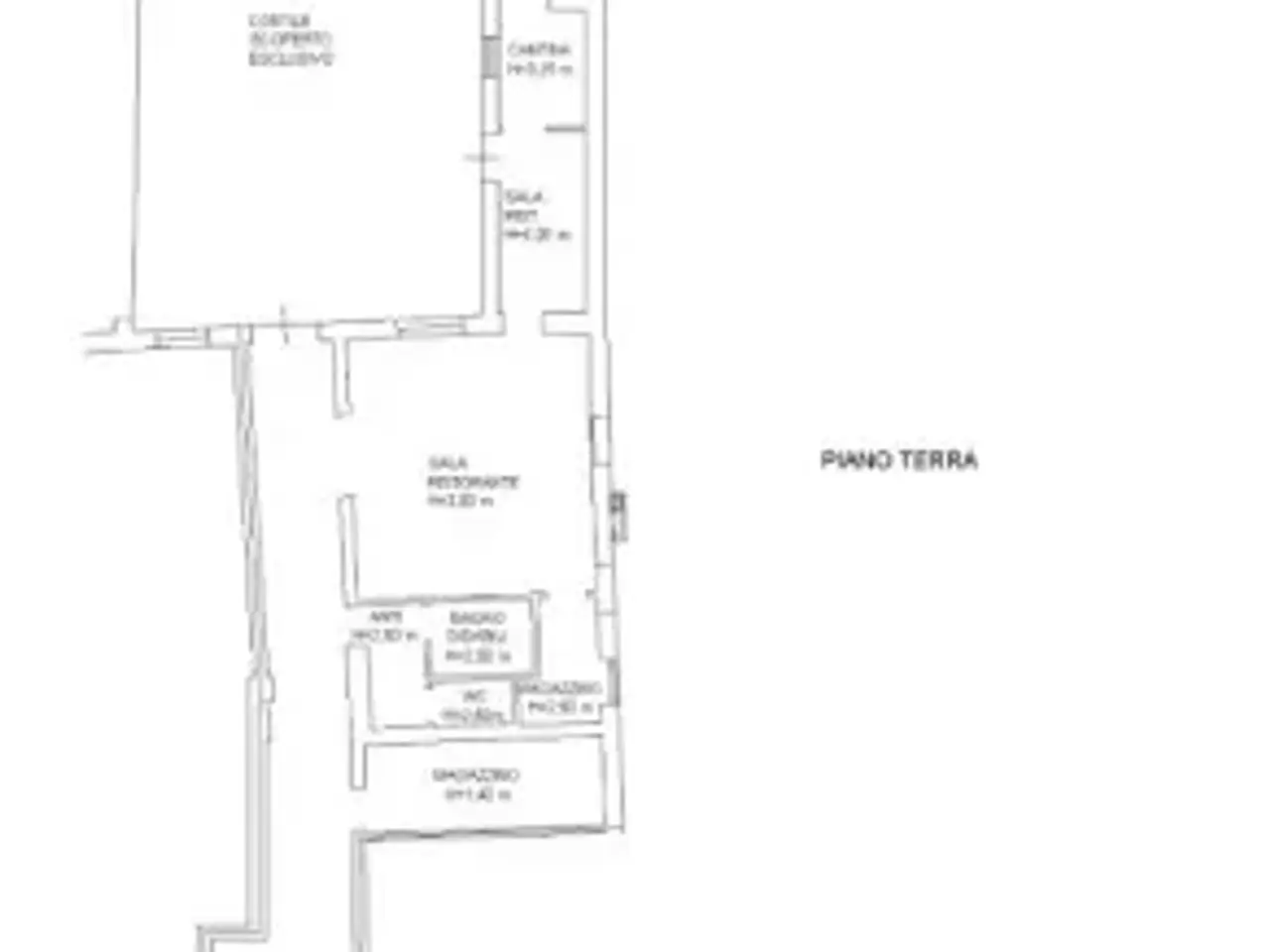 Ristorante in Ponte De Le Guglie, Venezia, {3} - Planimetria 1