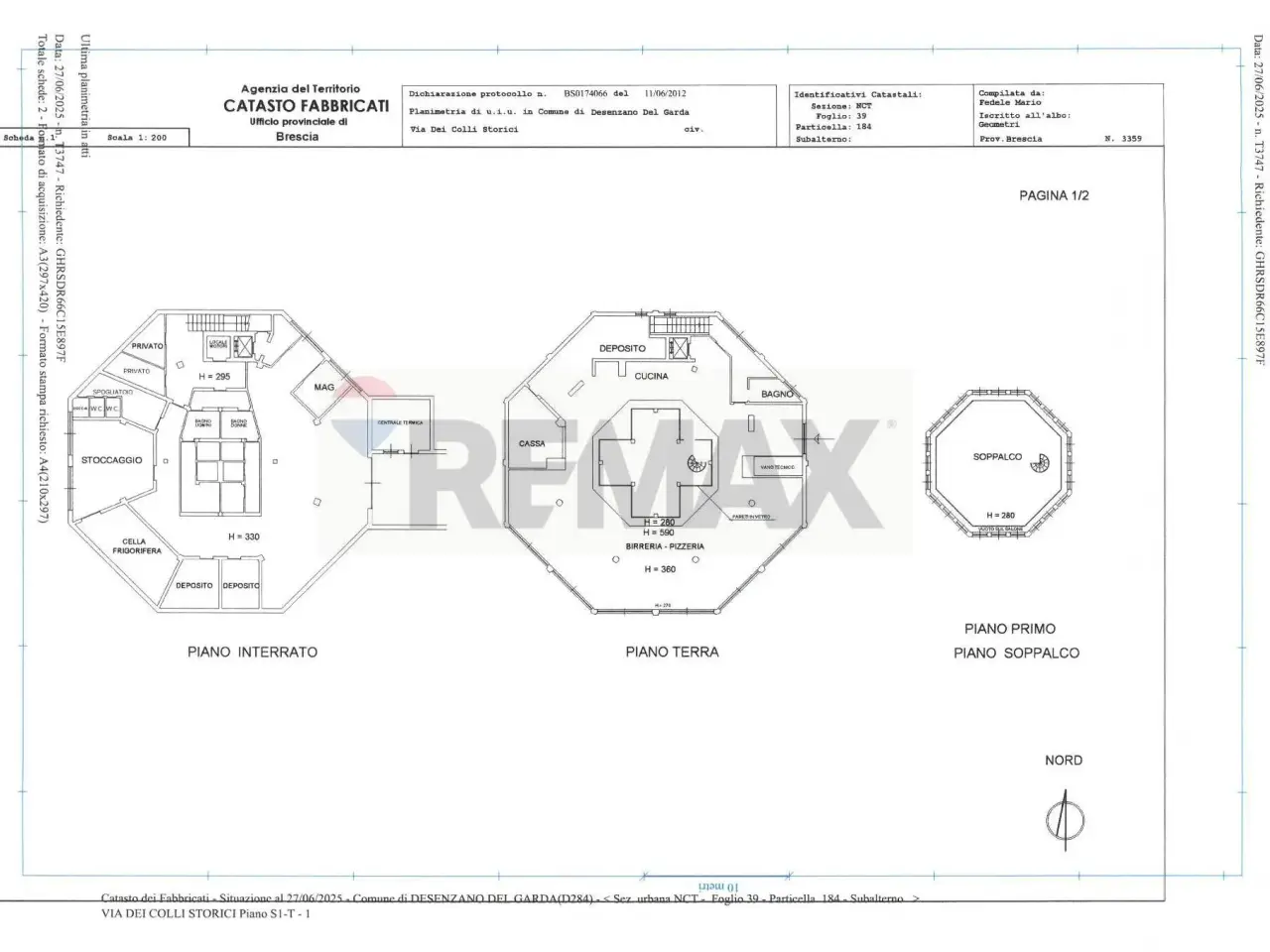 Negozio in Via Colli Storici 115, Desenzano Del Garda, {3} - Planimetria 1