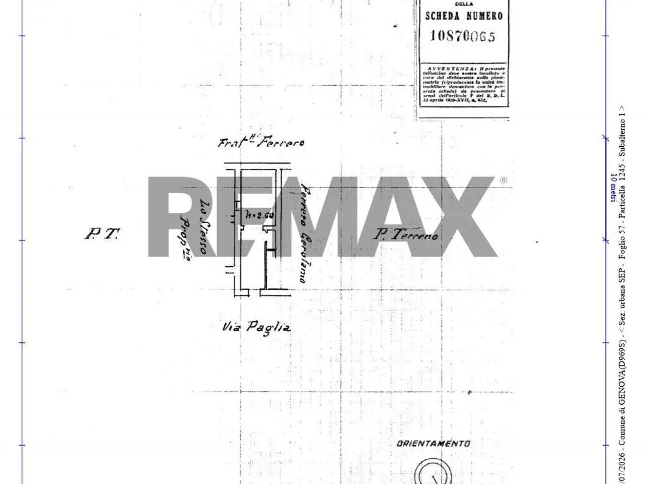 Magazzino in Via Paglia 90 R, Genova, {3} - Planimetria 1