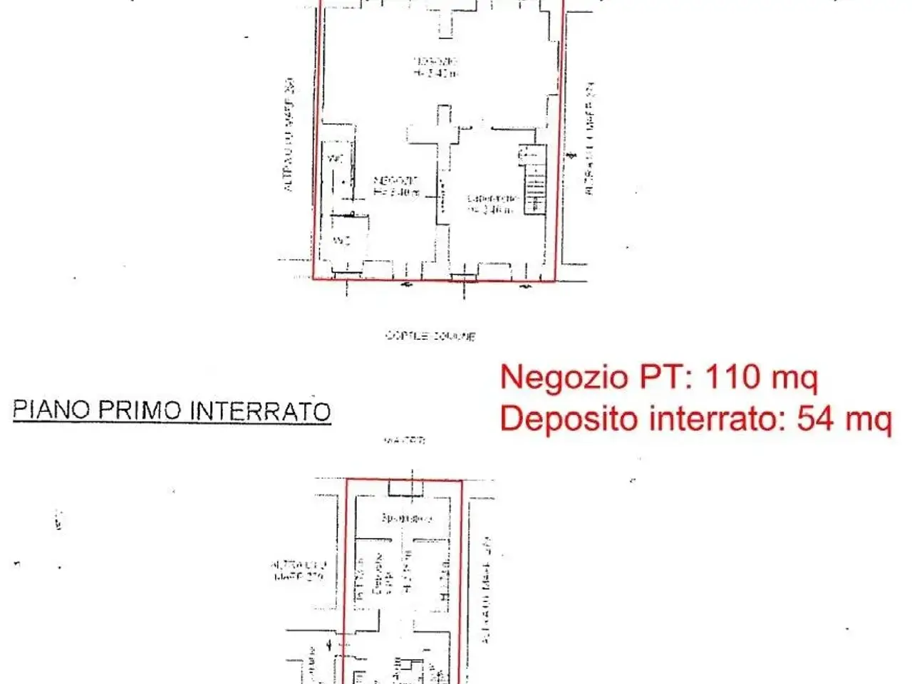 Negozio in Via Orti 7, Milano, {3} - Planimetria 1