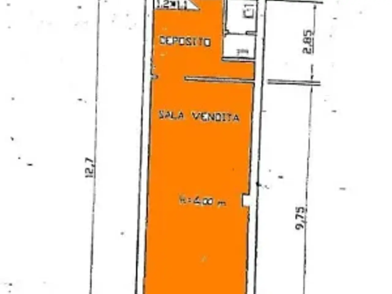 Negozio in Via Giuseppe De Robertis 49, Trani, {3} - Planimetria 1