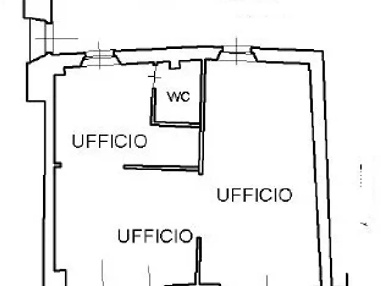 Ufficio in Corso Milano, Monza, {3} - Planimetria 1
