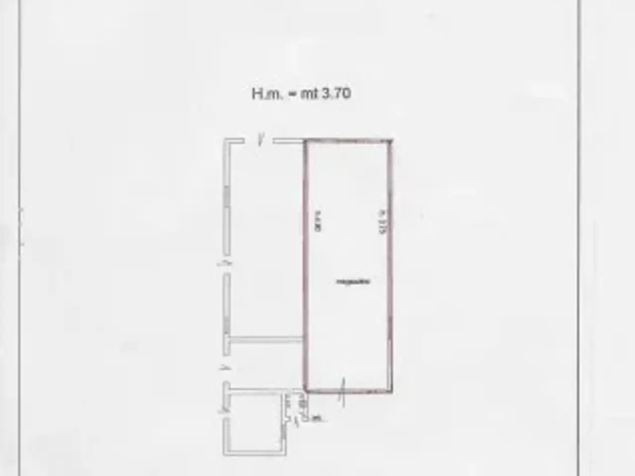 Magazzino in , Ladispoli, {3} - Planimetria 1