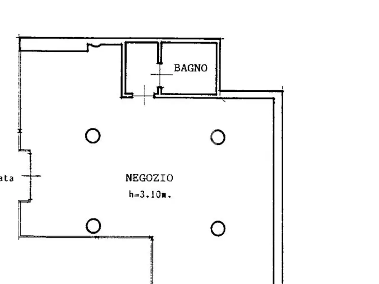 Negozio in Piazza Martiri 5, Rivoli, {3} - Planimetria 1