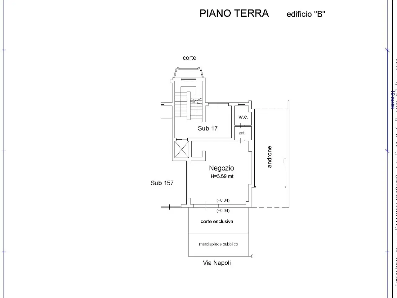 Negozio in Via Napoli 121, San Marco Evangelista, {3} - Planimetria 1