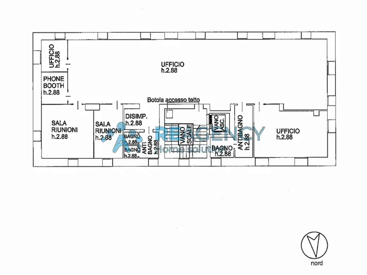Ufficio in Viale Trieste 95, Vicenza, Vicenza, {3} - Planimetria 1