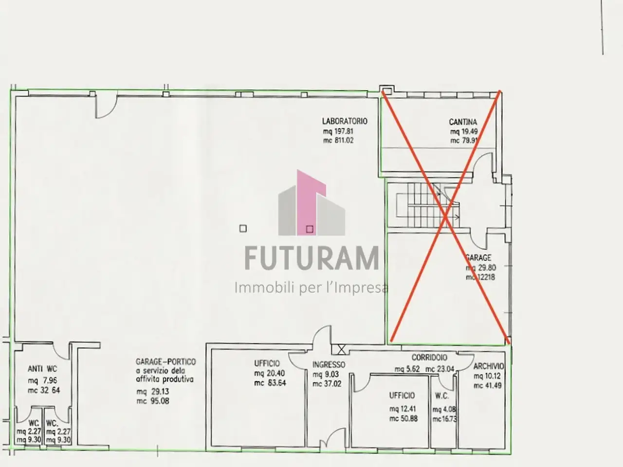 Capannone in Strada di Savaibona,1, Vicenza, {3} - Planimetria 1