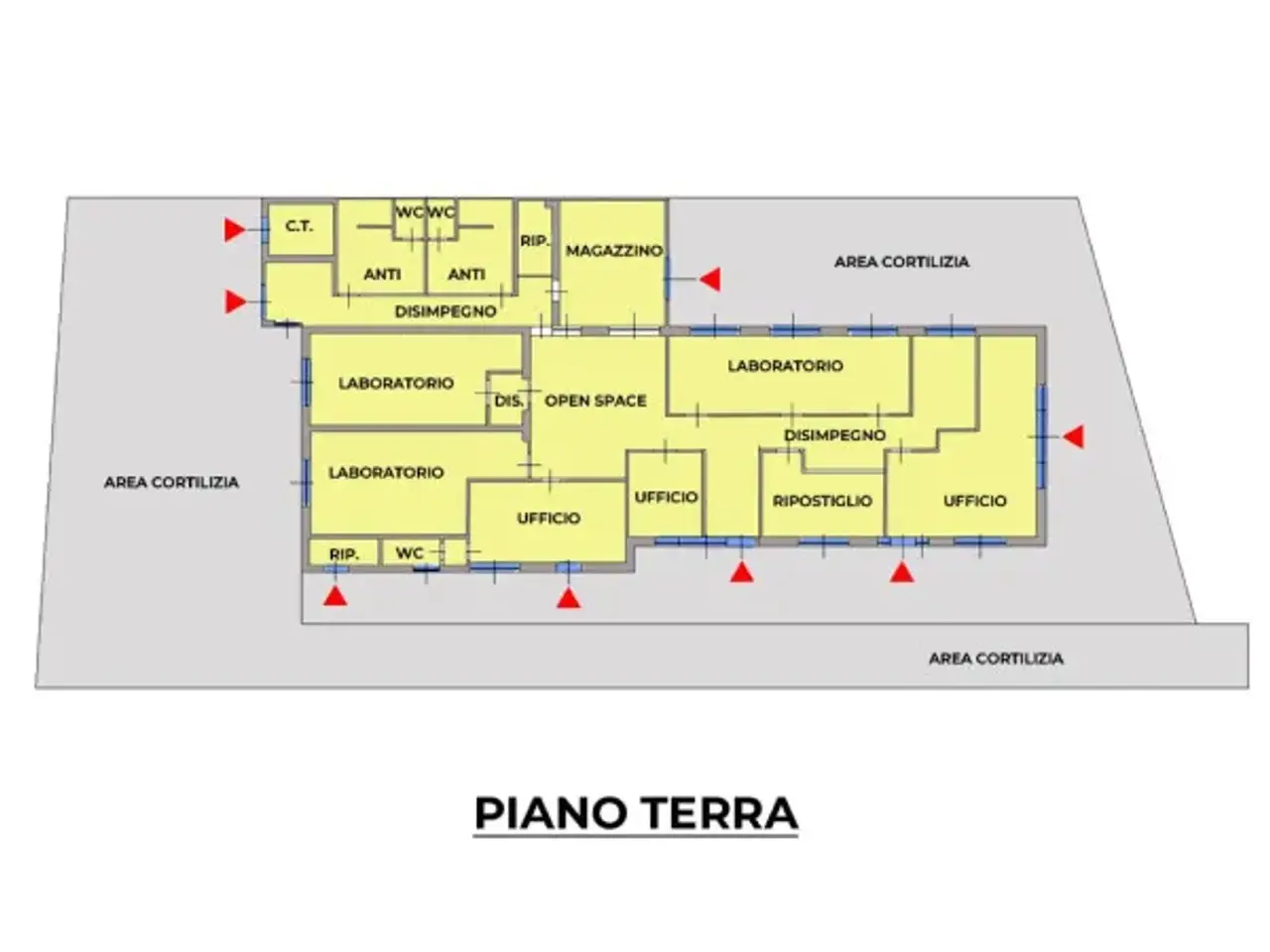Negozio in Via Argini Nord 41, Lesignano De' Bagni, {3} - Planimetria 1