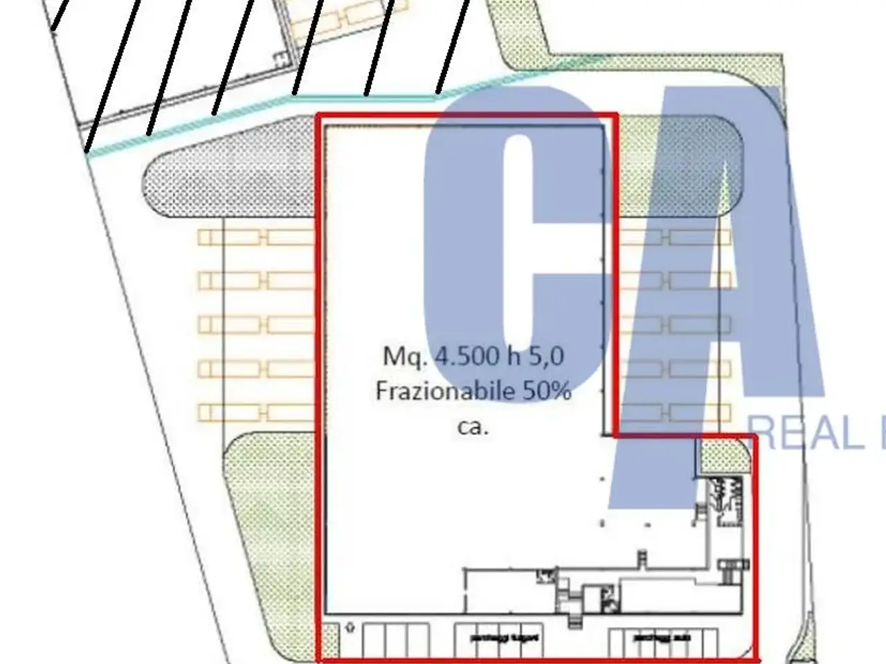 Capannone in Via Adda, Opera, {3} - Planimetria 1