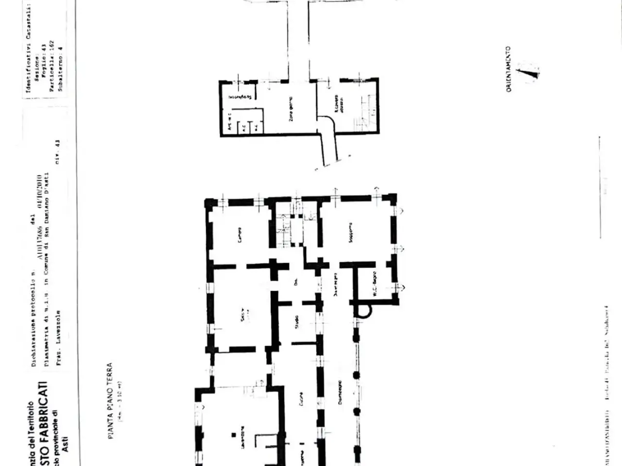 Villa unifamiliare in vendita, Frazione Lavezzole 43, San Damiano D'Asti - Planimetria 1