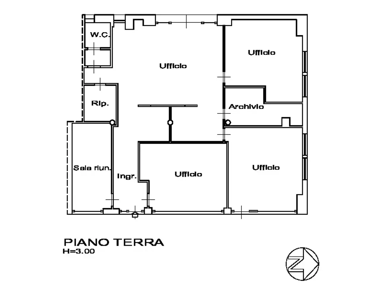 Ufficio in Puccini 55100, Lucca, {3} - Planimetria 1