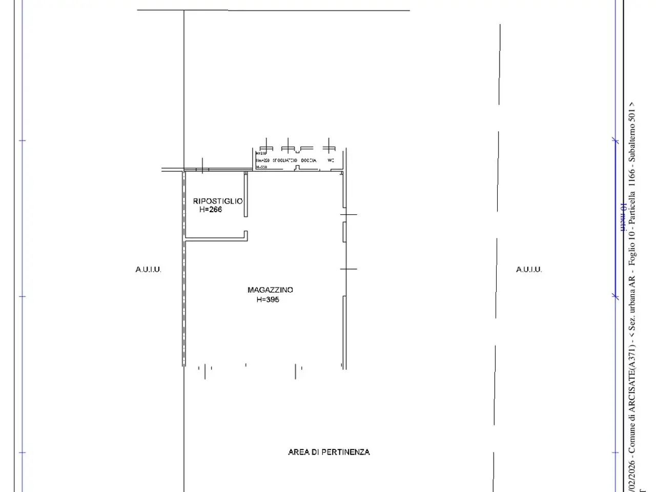 Capannone in Località Cattafame 2, Arcisate, {3} - Planimetria 1