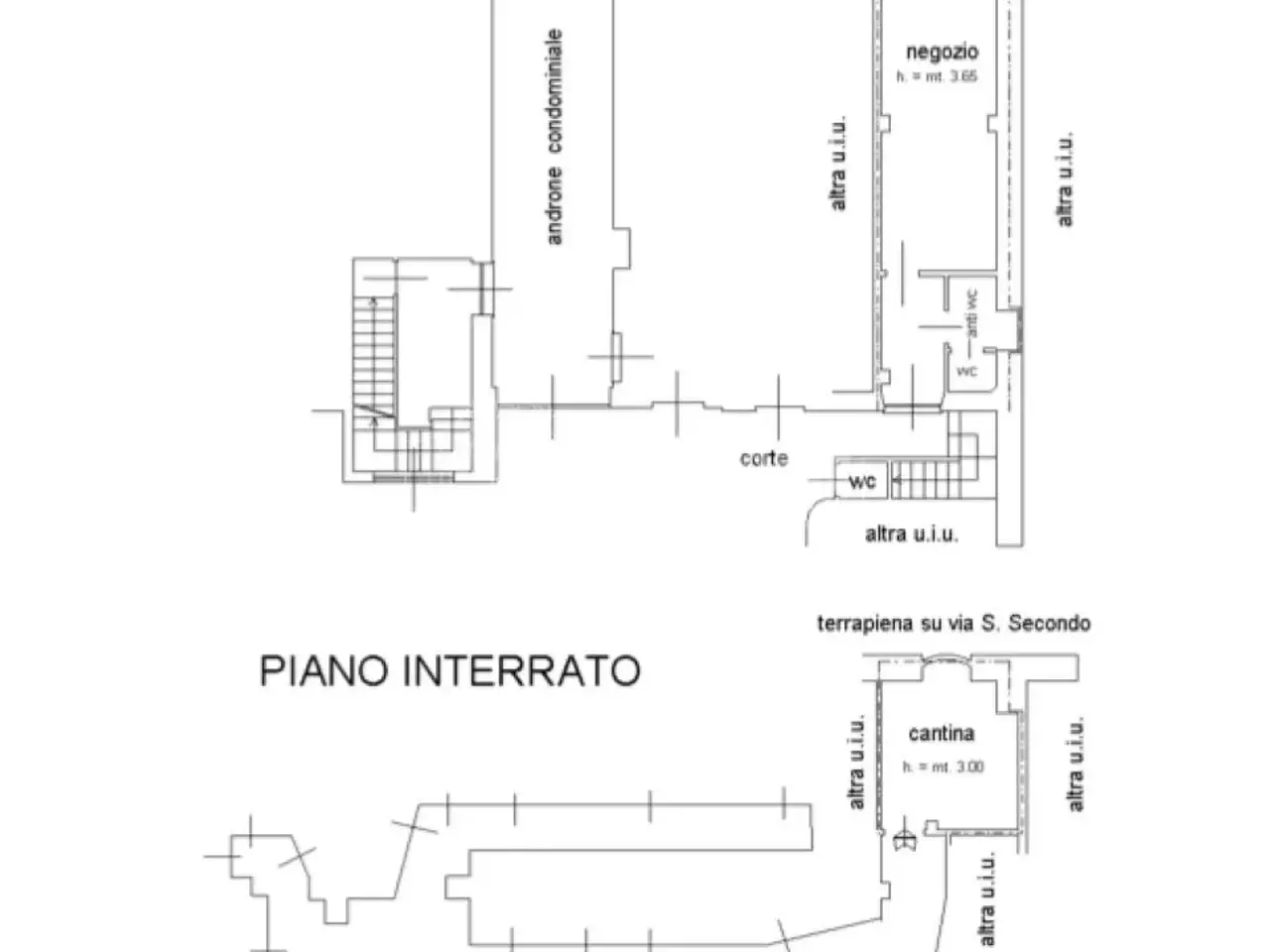 Negozio in Via San Secondo 40, Torino, {3} - Planimetria 1
