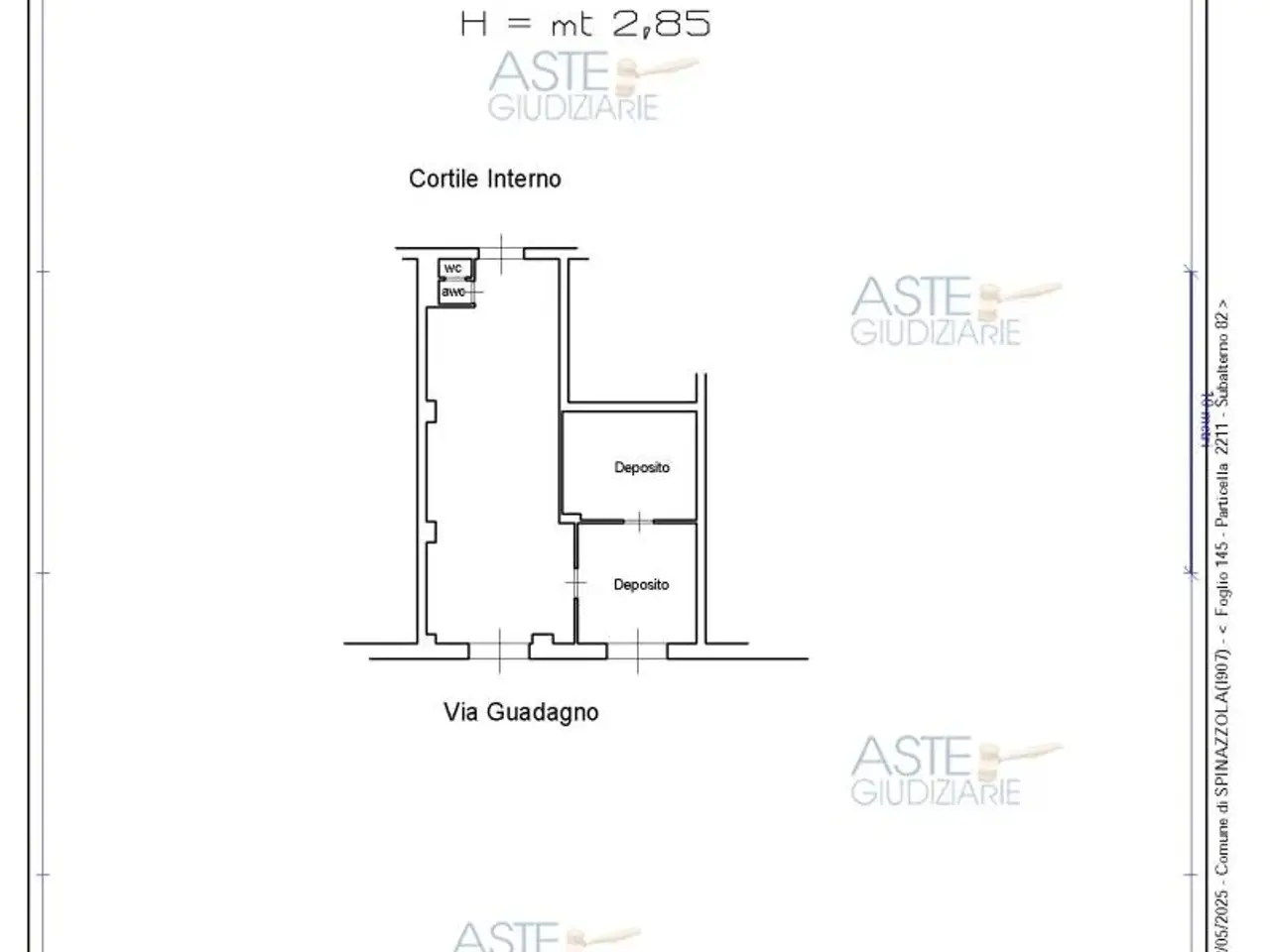 Negozio in Via Guadagno, 21-23, 76014 Spinazzola Bt, Italia 21, Spinazzola, {3} - Planimetria 1