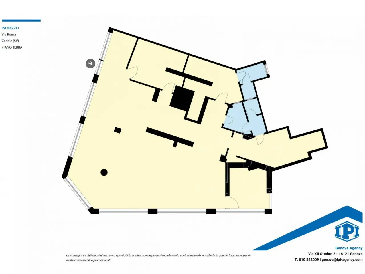 Negozio in Via Roma, Ceriale, {3} - Planimetria 1