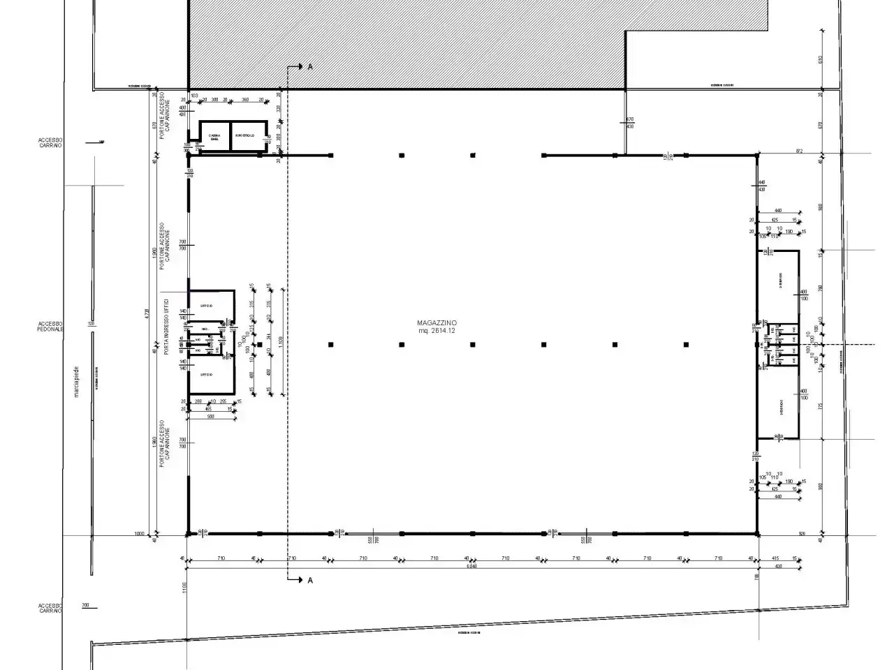 Capannone in Viale dell' Industria 3, Rubano, {3} - Planimetria 1