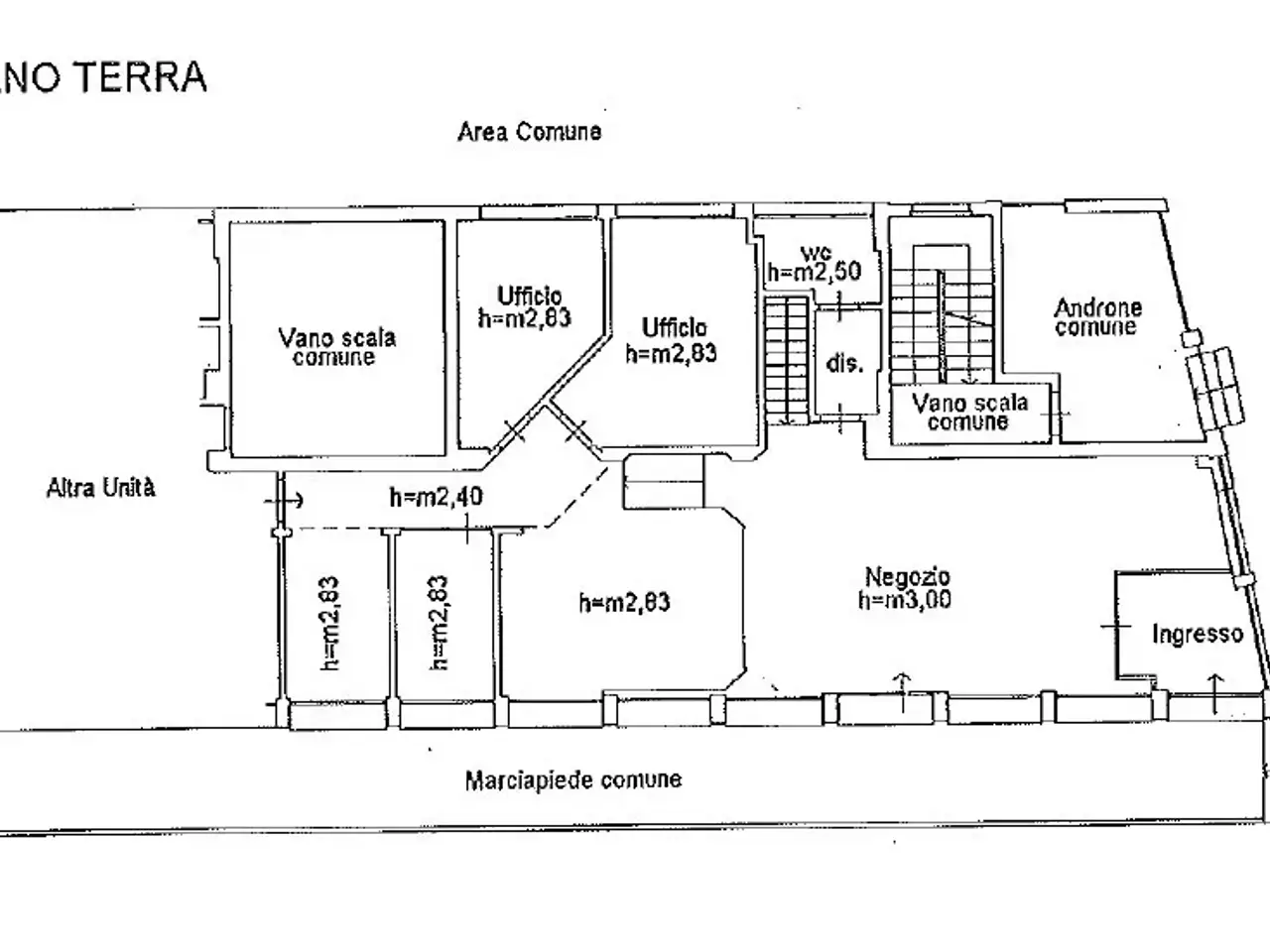 Negozio in Piazza Sacro Cuore 10a, Mandello Del Lario, {3} - Planimetria 1