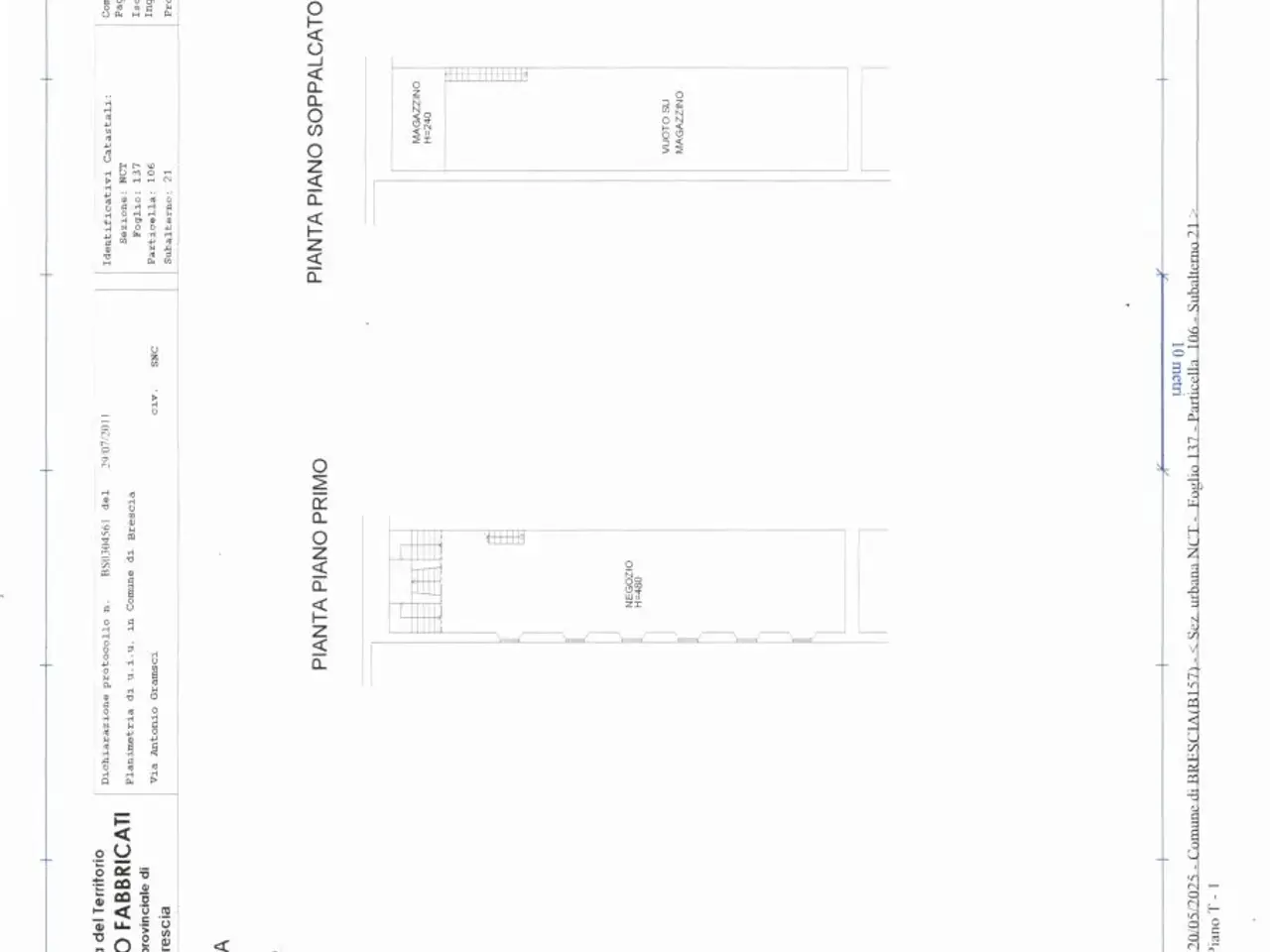 Palazzina commerciale in Via Gramsci 13, Brescia, {3} - Planimetria 1