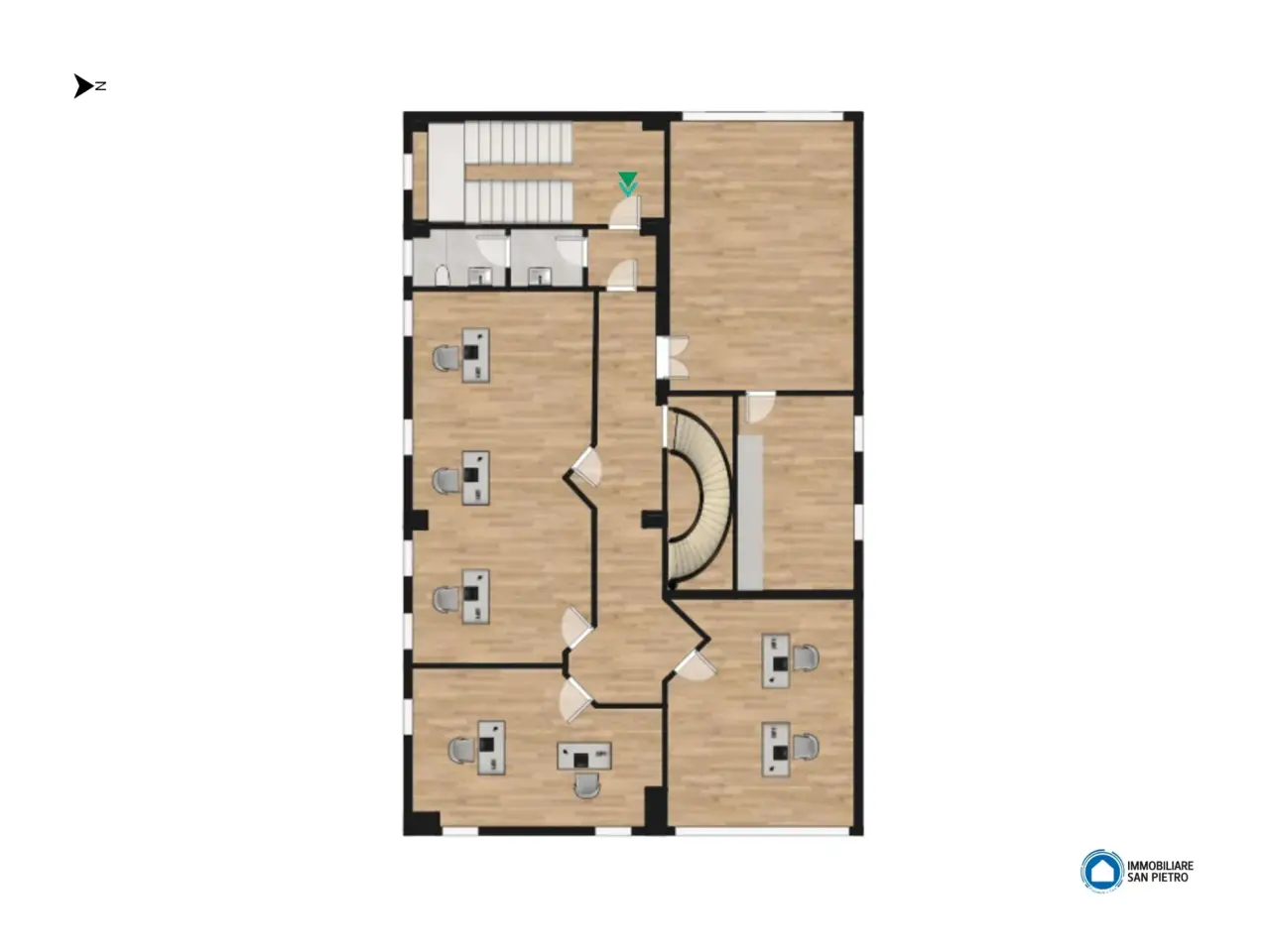 Ufficio in Via Massarenti 5/7, Imola, {3} - Planimetria 1