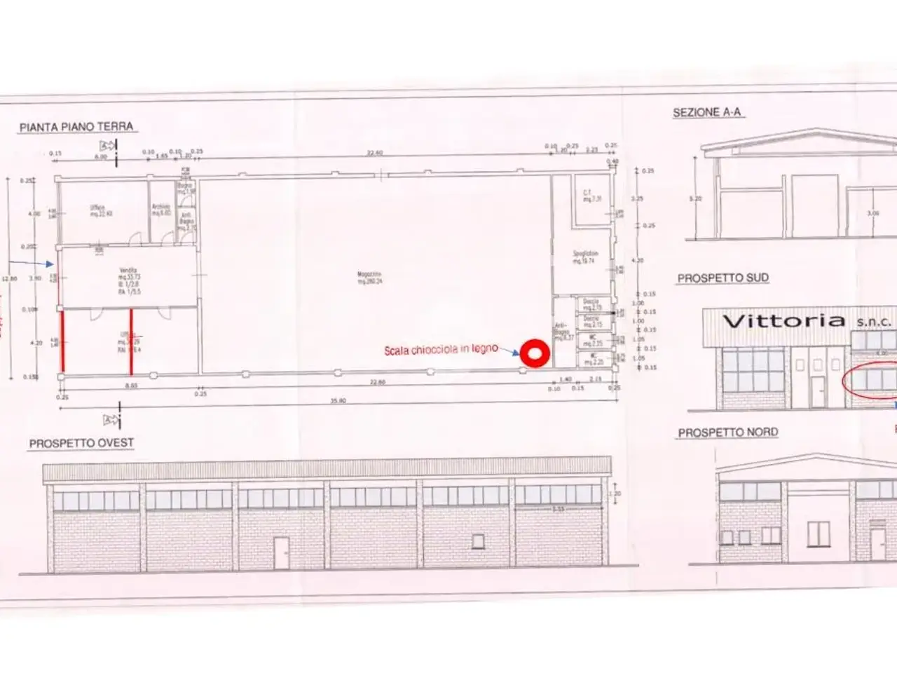 Capannone in Via Antonio Gramsci 10, Moglia, {3} - Planimetria 1