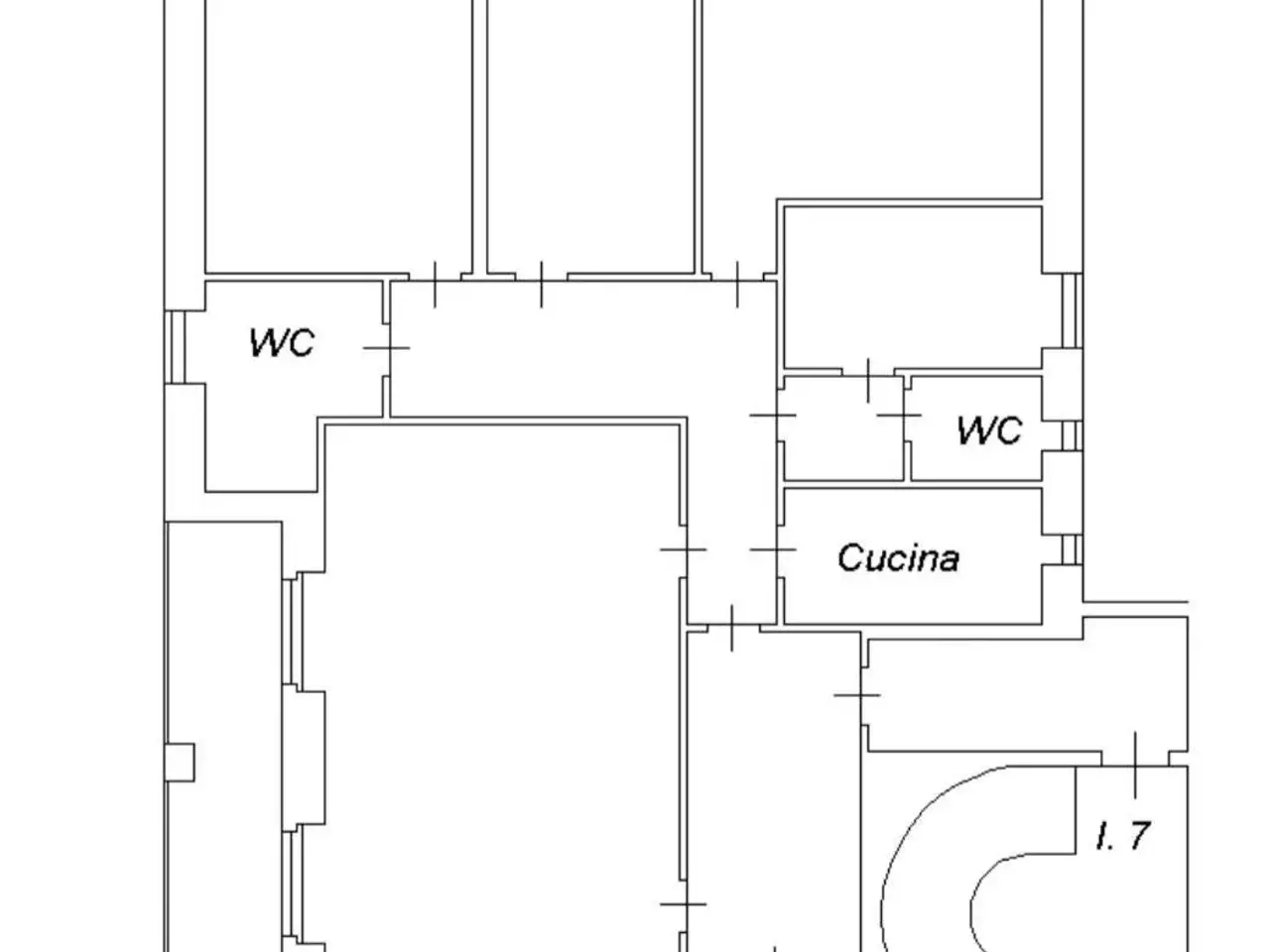 Quadrilocale in Via di Villa Ricotti 36, Roma - Planimetria 1