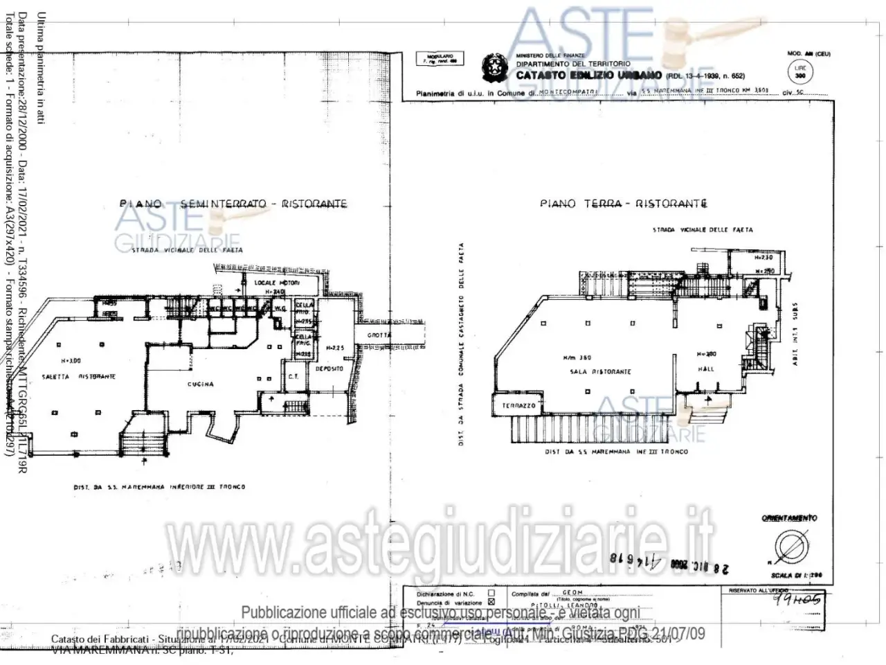 Negozio in Via Maremmana III, Km 3 600 3, San Cesareo, {3} - Planimetria 1