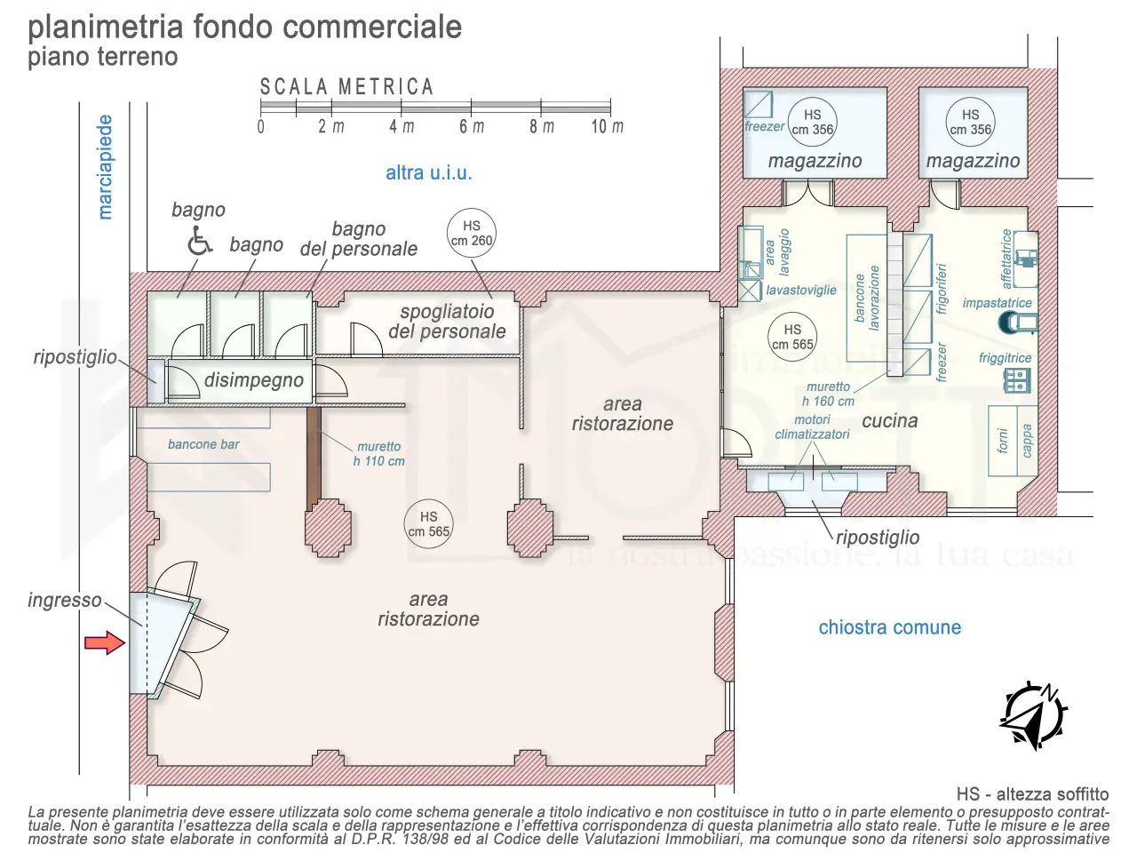 Negozio in Via Traversa, Livorno, {3} - Planimetria 1