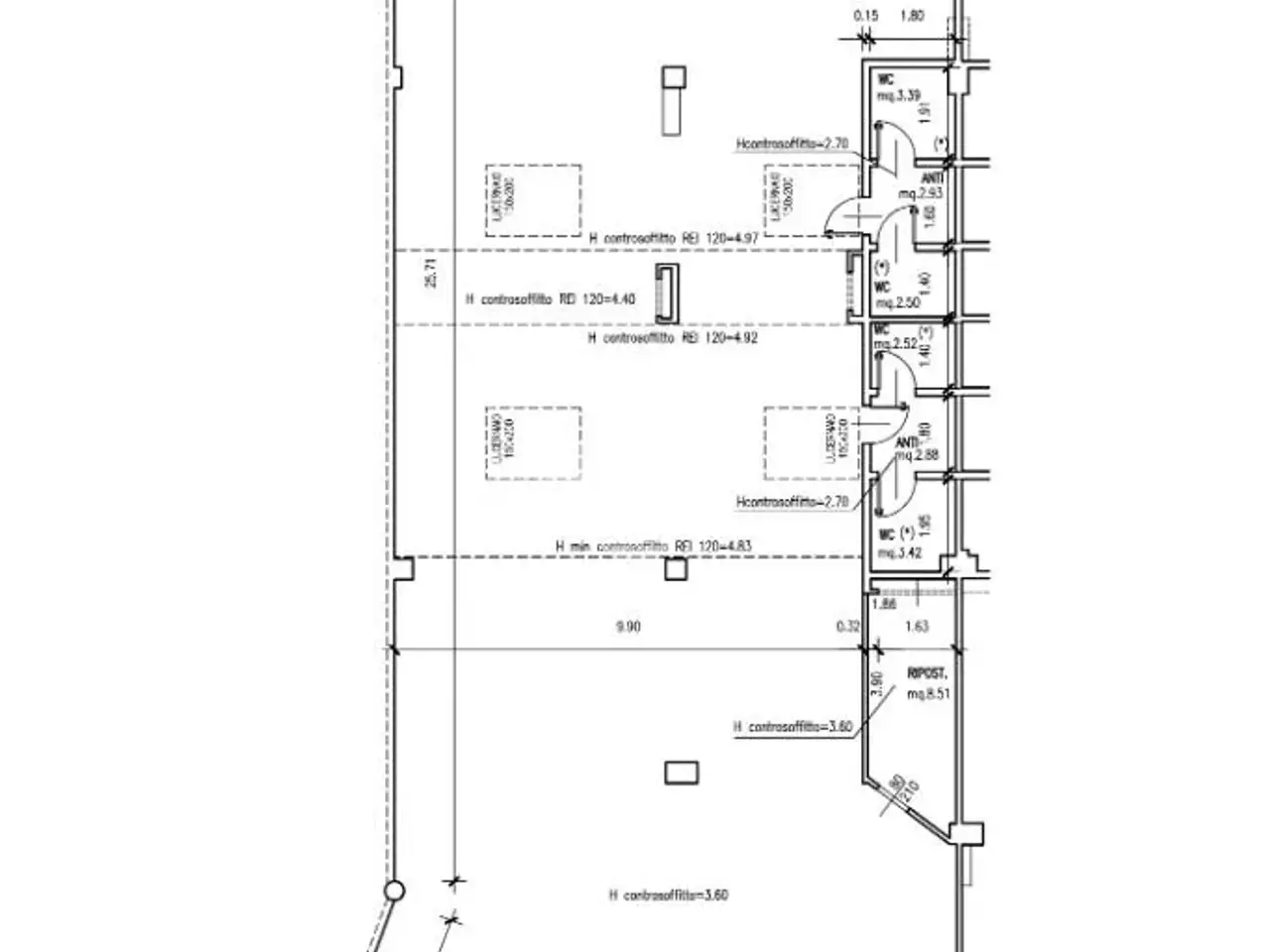 Negozio in Via delle Magliaie 45, Carpi, {3} - Planimetria 1