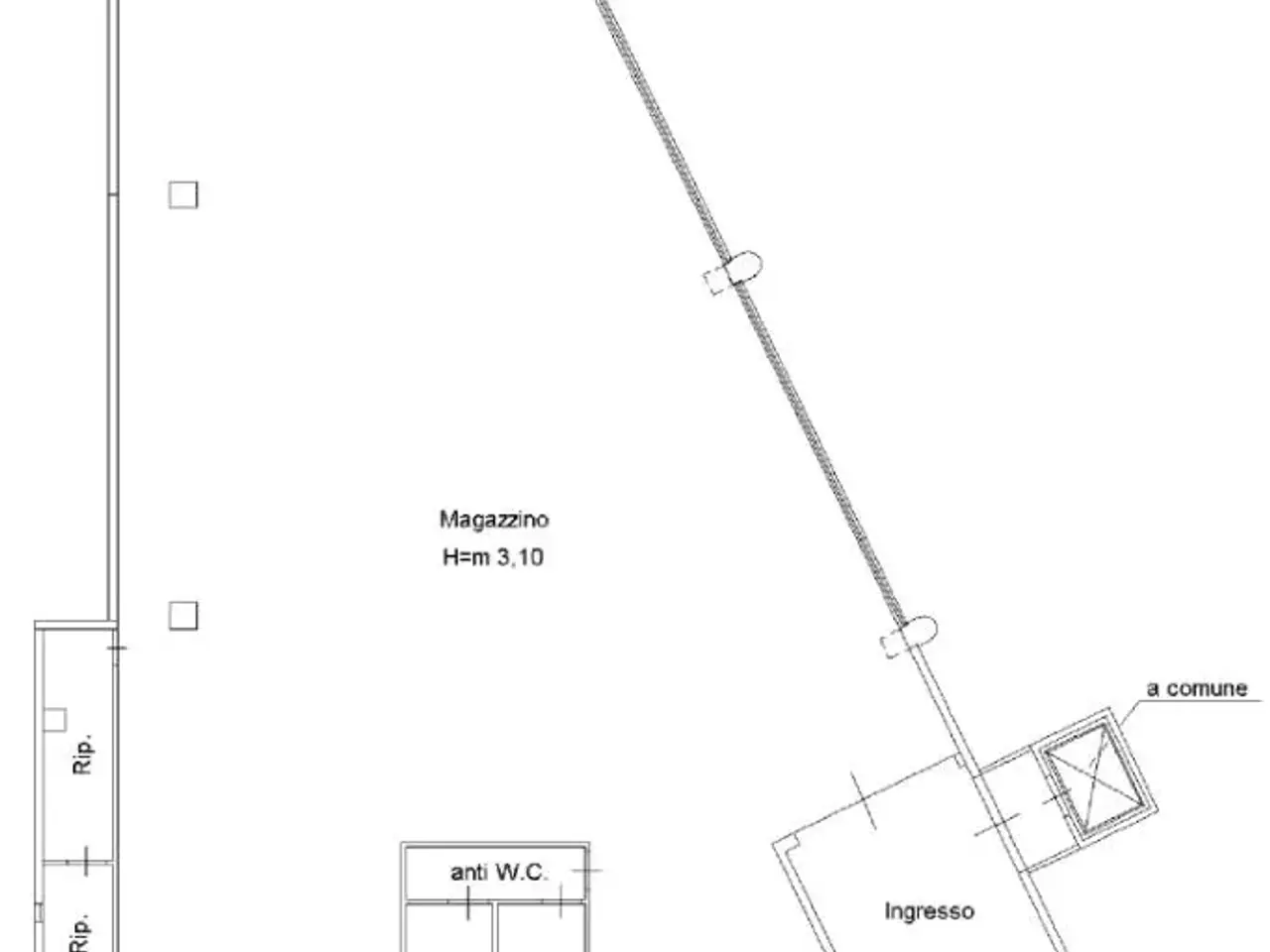 Negozio in Via Statale 170, Quarrata, {3} - Planimetria 1