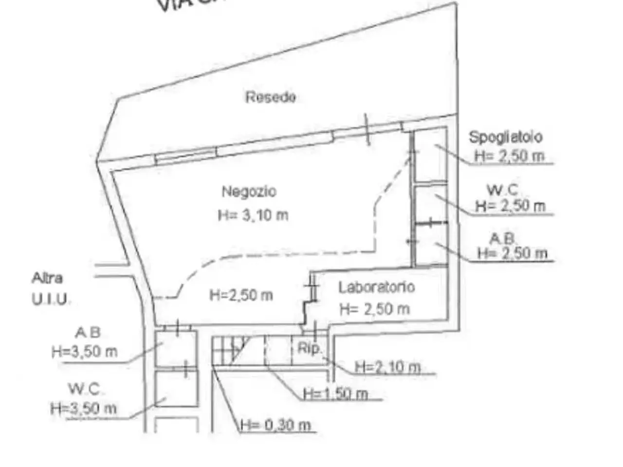 Negozio in Via S. Paolo 106, Prato, {3} - Planimetria 1