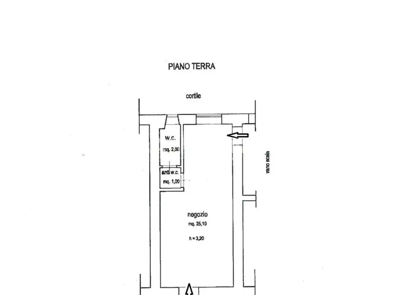 Negozio in Viale Teodoro Roosevelt 11, Messina, {3} - Planimetria 1