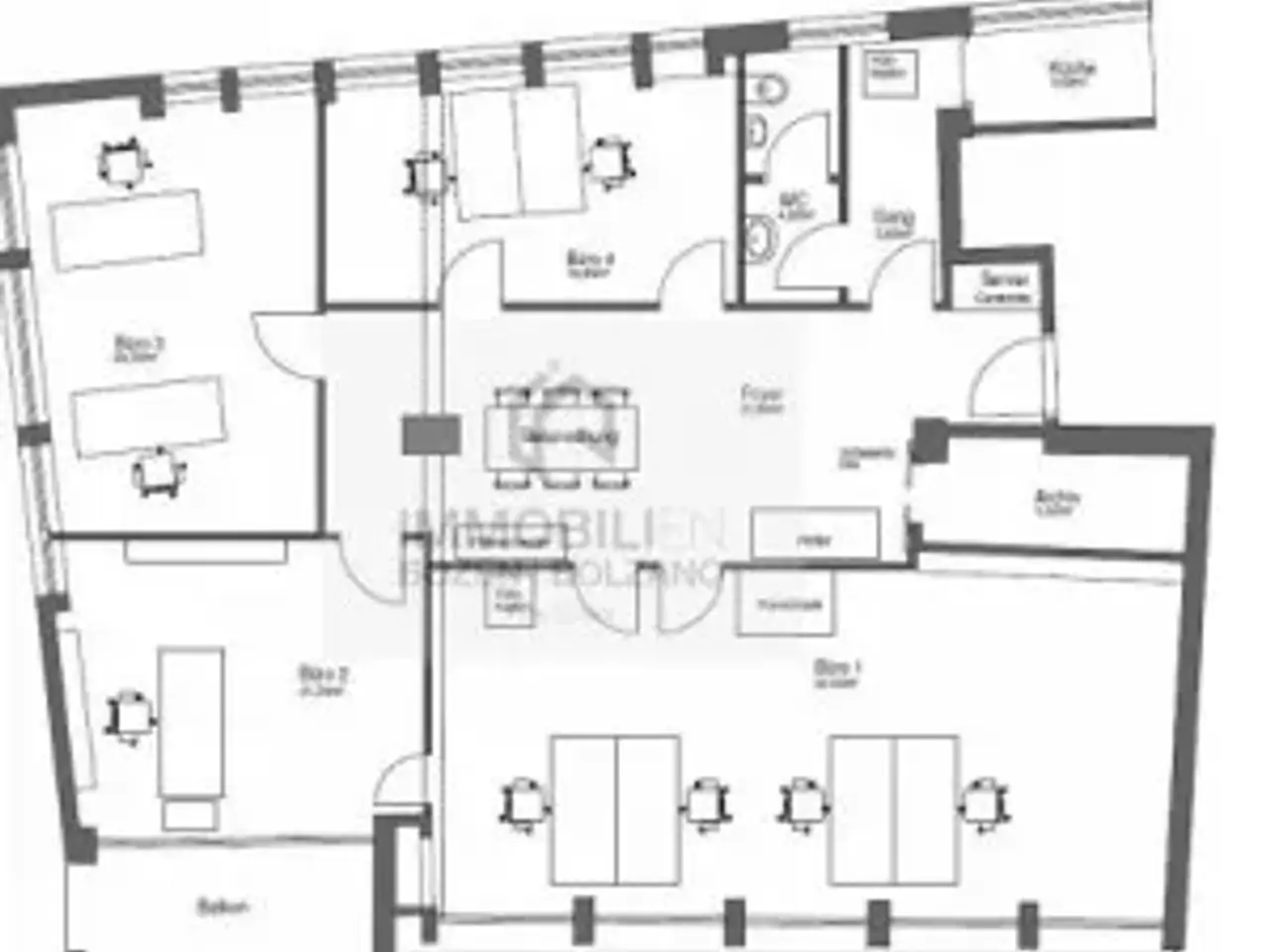 Ufficio in Corso della Libertà 1, Bolzano, {3} - Planimetria 1
