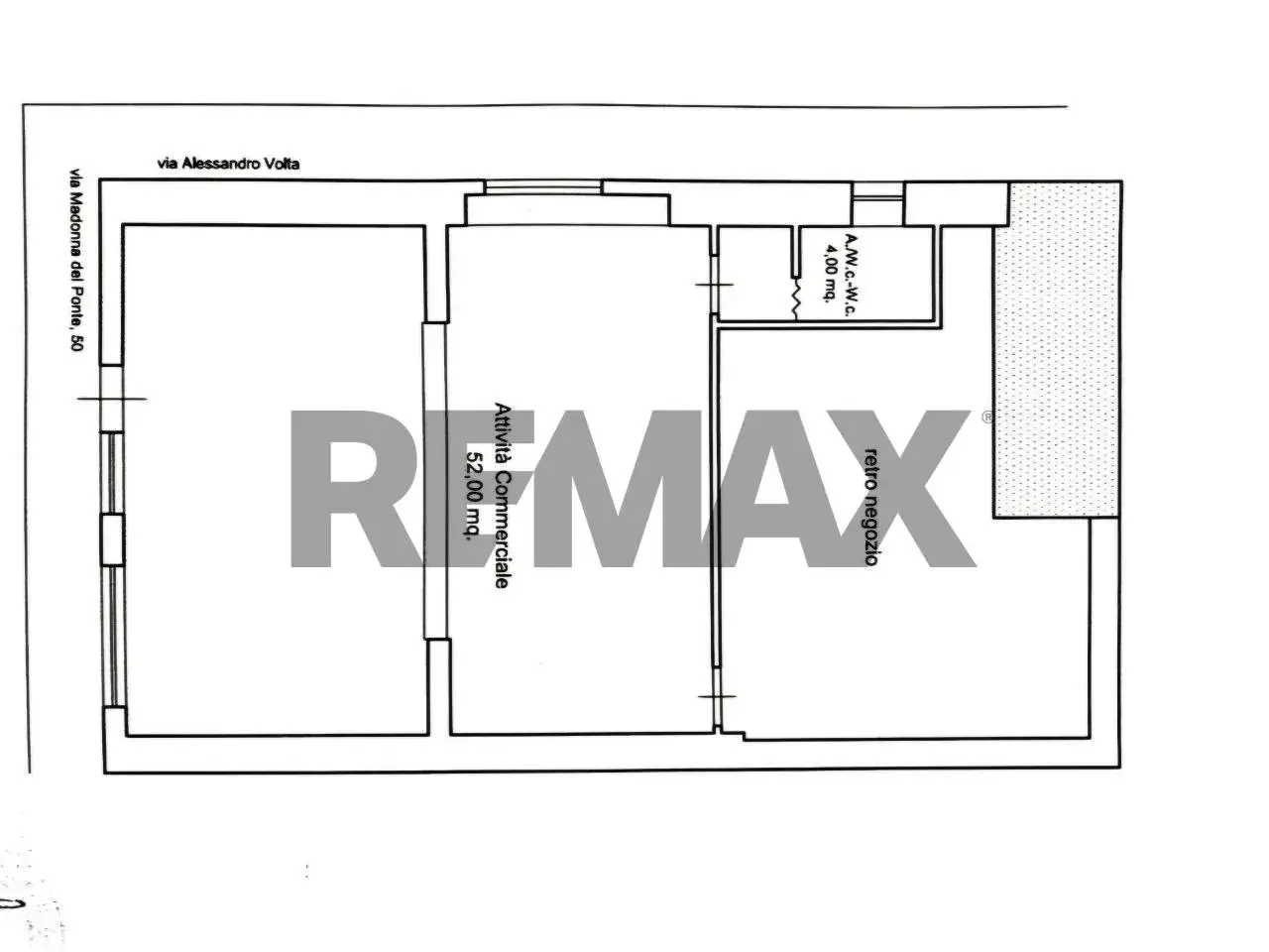 Esercizio commerciale in Via Marchese di Villabianca 91, Palermo, {3} - Planimetria 1