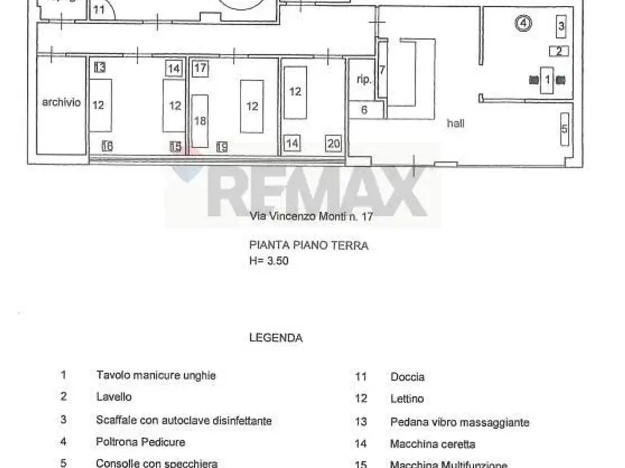 Esercizio commerciale in Via Vincenzo Monti 17, Paterno', {3} - Planimetria 1