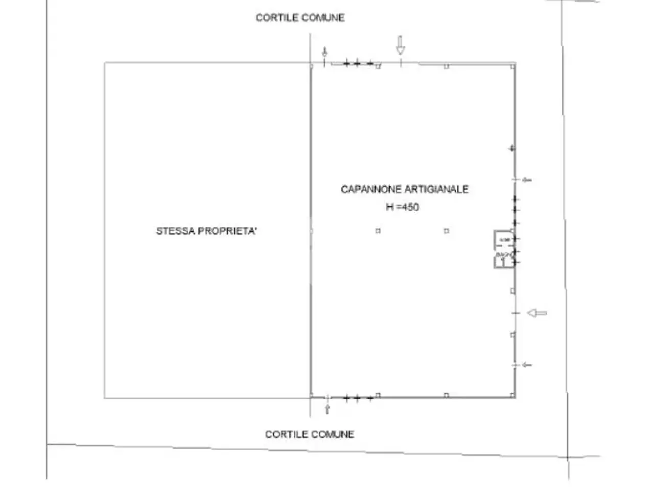 Capannone in Via Gerola, Fiesco, {3} - Planimetria 1