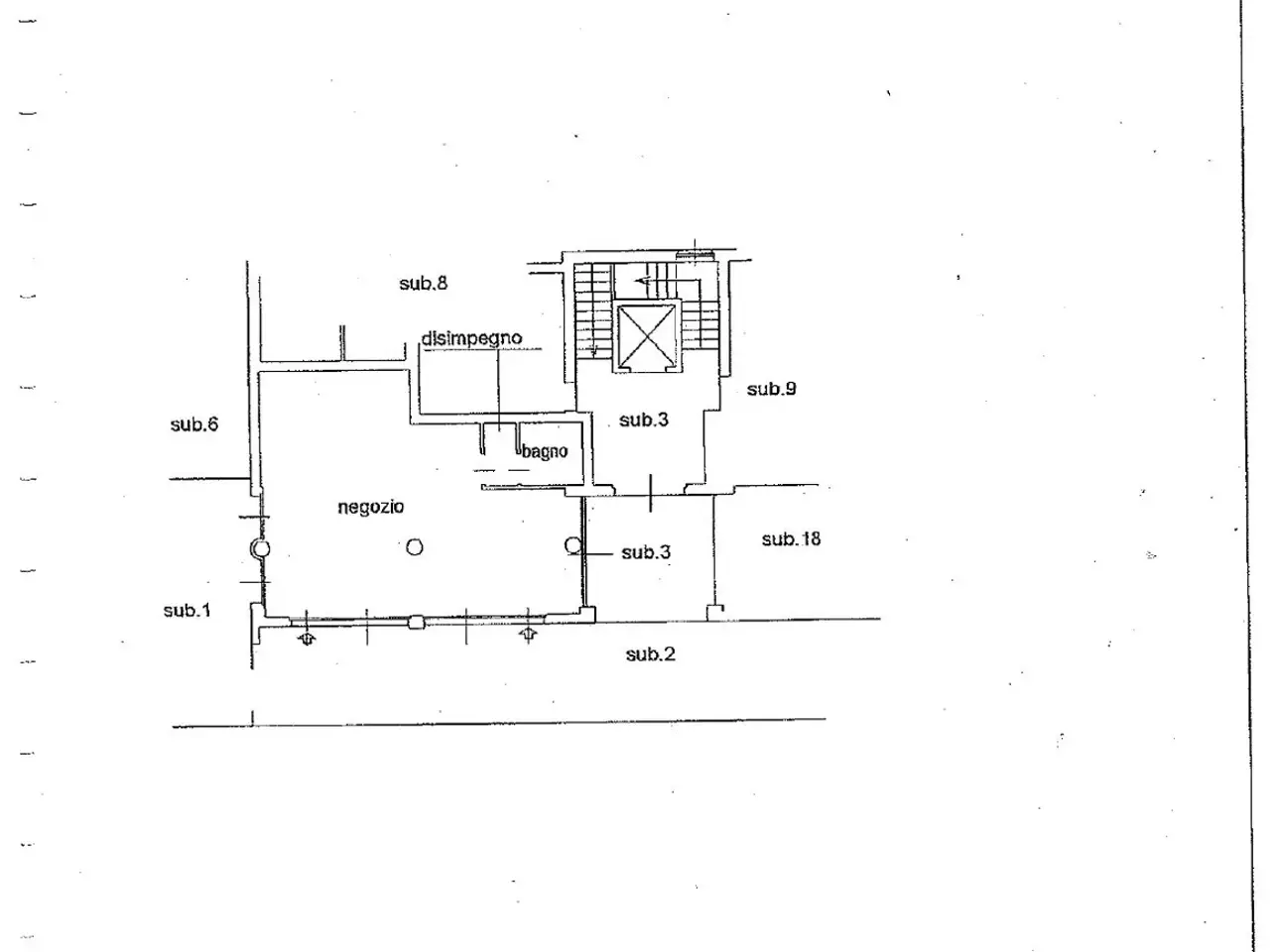 Bar in Via della Pace  1/a, Azzano San Paolo, {3} - Planimetria 1