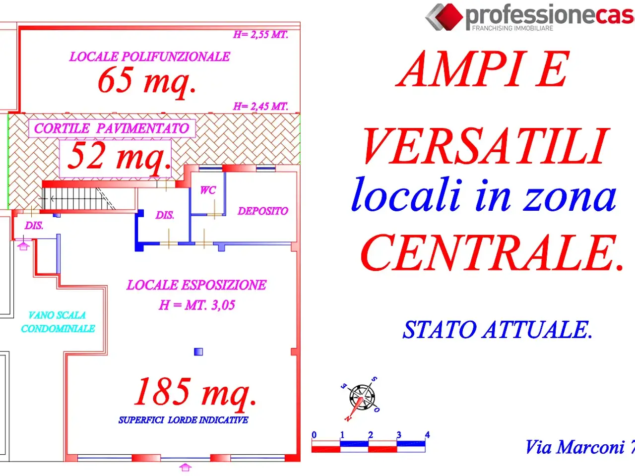 Magazzino in Via Marconi 7, Alghero, {3} - Planimetria 1